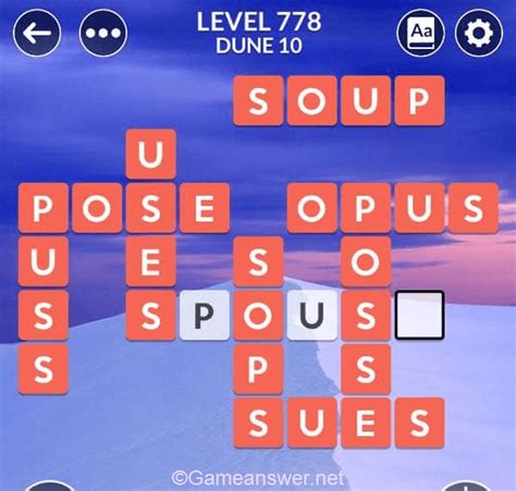 Wordscapes Level 778 Answers [ + Bonus Words ] .